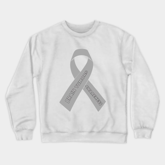 Brain Tumors Awareness Crewneck Sweatshirt by DiegoCarvalho